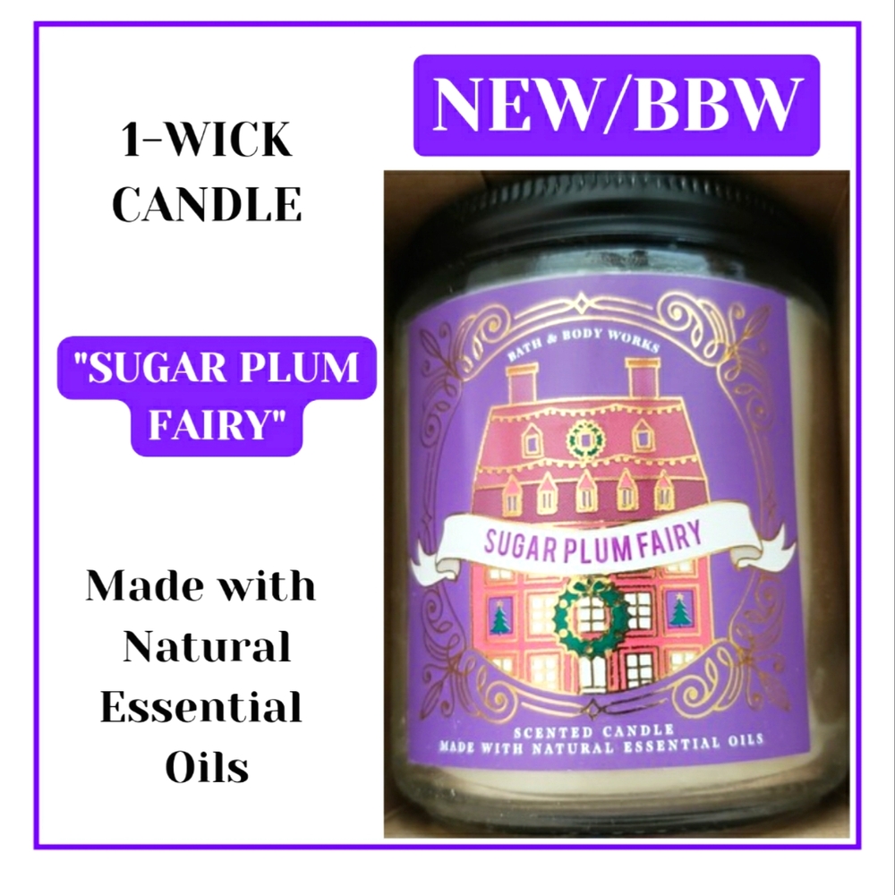 🔥"SUGAR PLUM FAIRY" 1-WICK CANDLE